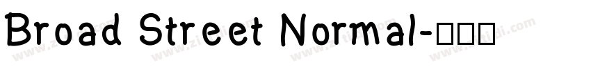 Broad Street Normal字体转换